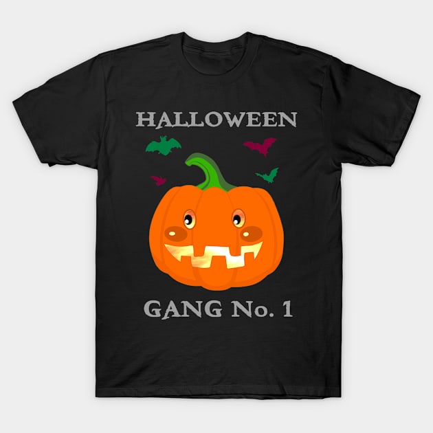 Halloween Gang No. 1 pumpkin lantern T-Shirt by madrigenum